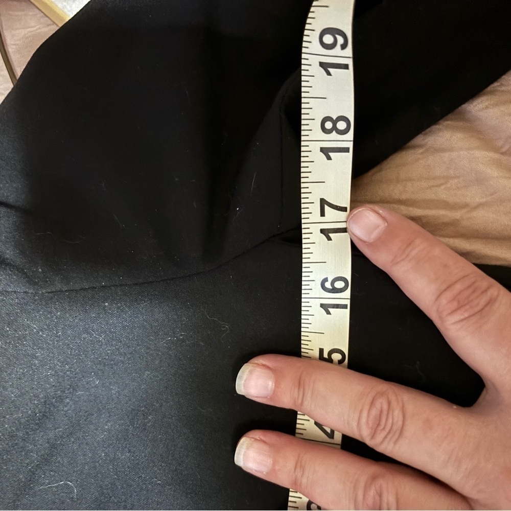 Zara Black Zip Front Blazer XS Tailored Minimalist Work Office Jacket - Picture 10 of 11